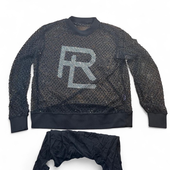 Ralph Lauren Purple Label Tops - Ralph Lauren Purple Label Women’s Brewer Embellished Mesh Blouse